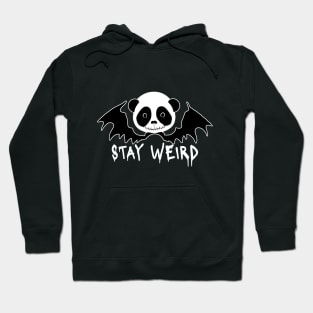 Gothic Panda with Bad Wings | Stay Weird Hoodie